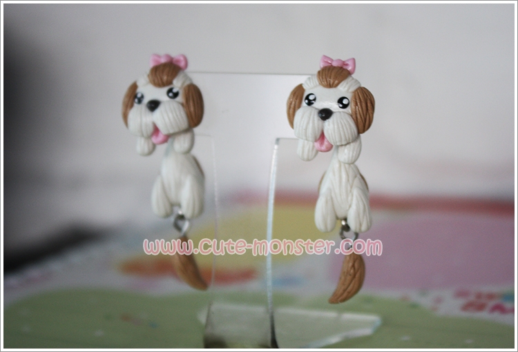 ต่างหูน้องหมาชิสุห์ Shih Tzu dog