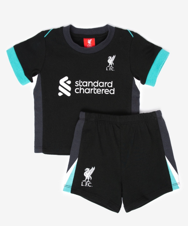 เสื้อเด็กลิเวอร์พูล Baby 24/25 Away Short PJ Set ของแท้