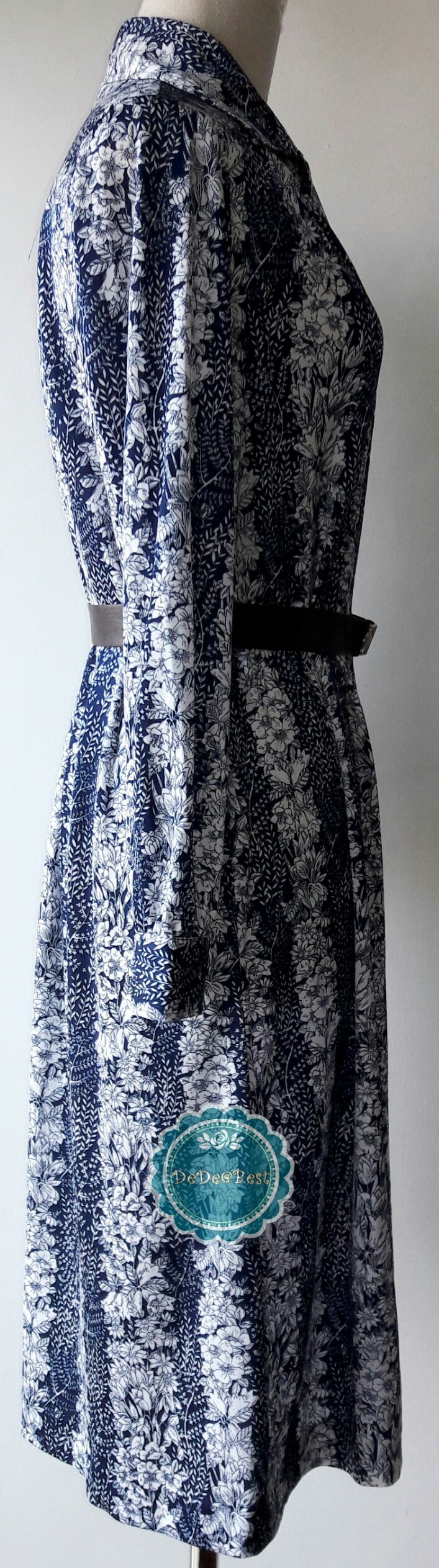 ขายแล้วค่ะ D7:Vintage dress เดรสวินเทจ ลายดอกไม้สวยมากค่ะ❤