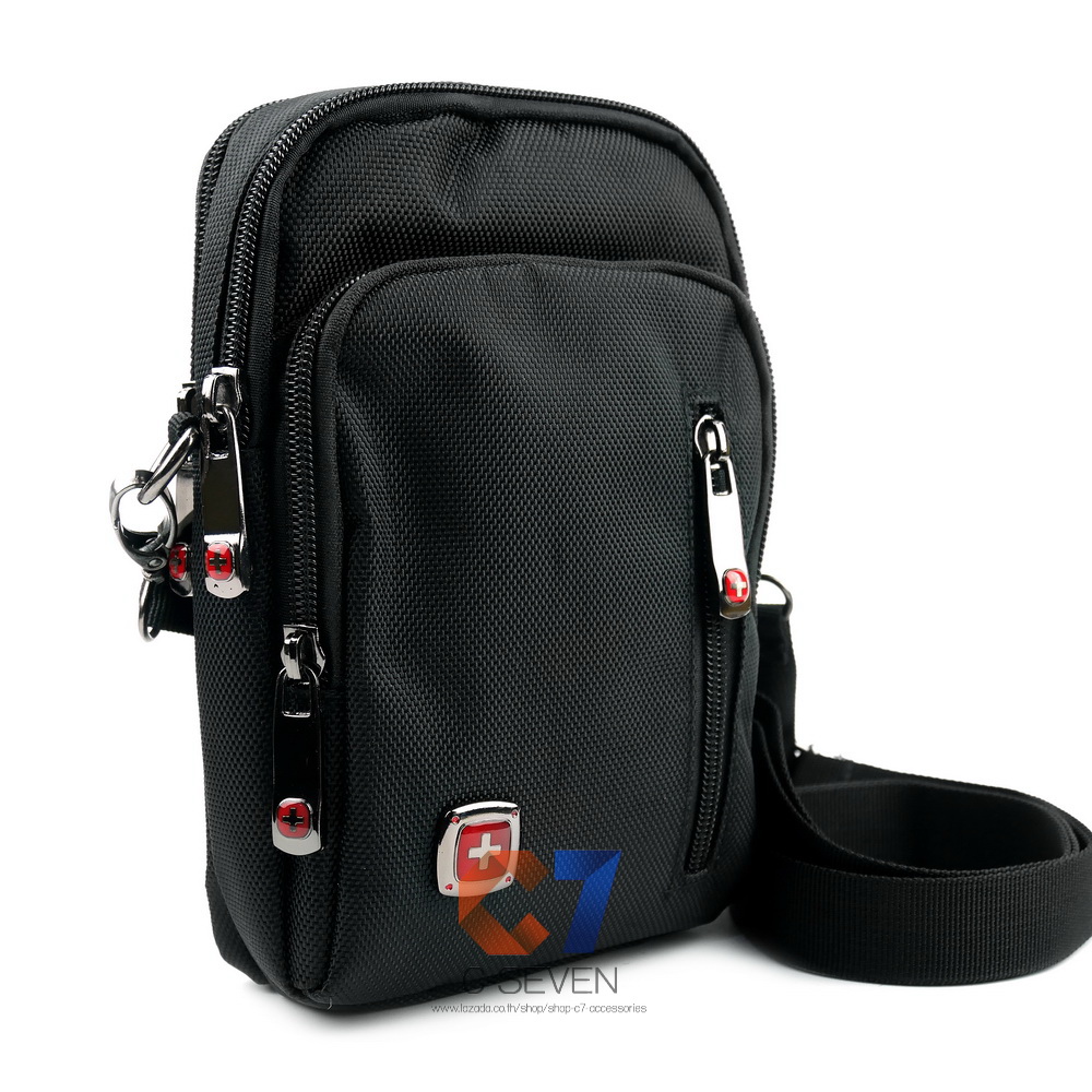 DAKAR กระเป๋าหนังคาดเอว สะพายข้าง ใบใหญ่ แนวตั้ง ใส่มือถือขนาด 5 - 6.7 นิ้ว (0623)