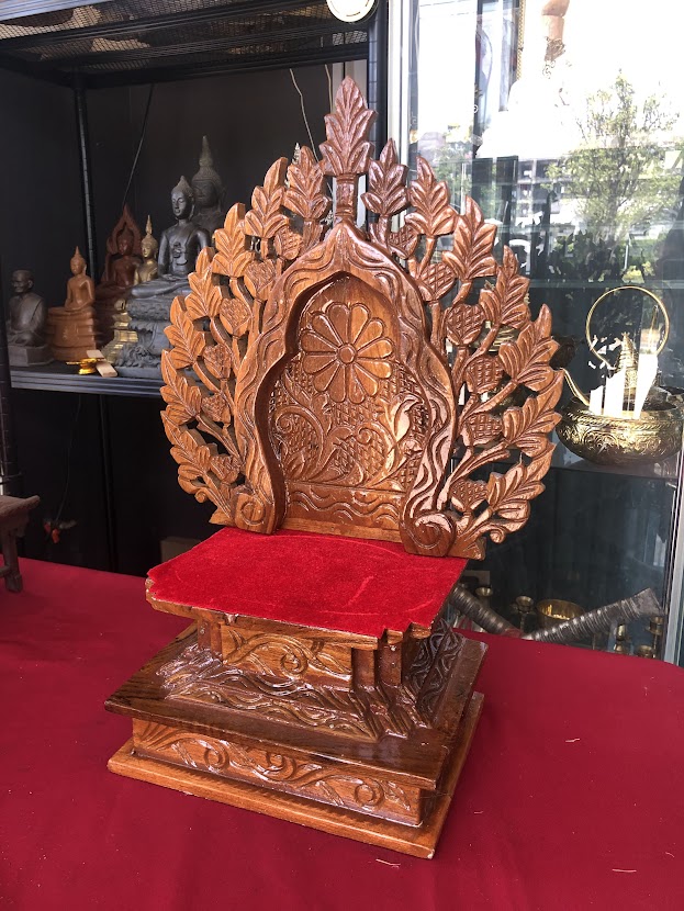 บัลลังก์ไม้สัก 8 นิ้ว