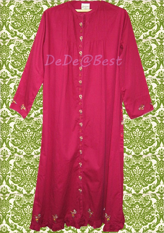 ขายแล้วค่ะ D34:Vintage dress เดรสวินเทจสีแดงกุหลาบปักลายดอกไม้❤
