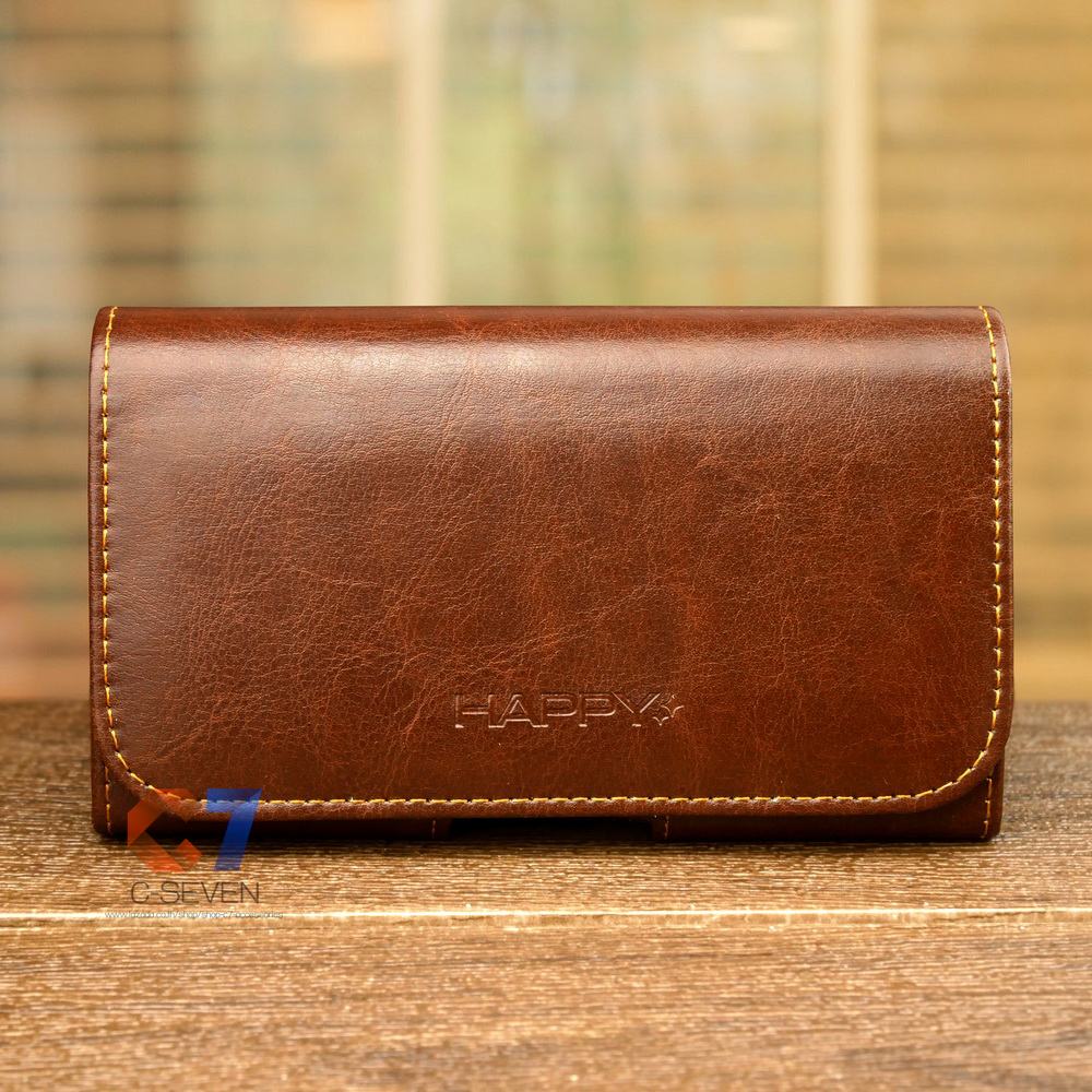 - ซองหนังคาดเอวขนาด แนวนอน สำหรับมือทุกรุ่น