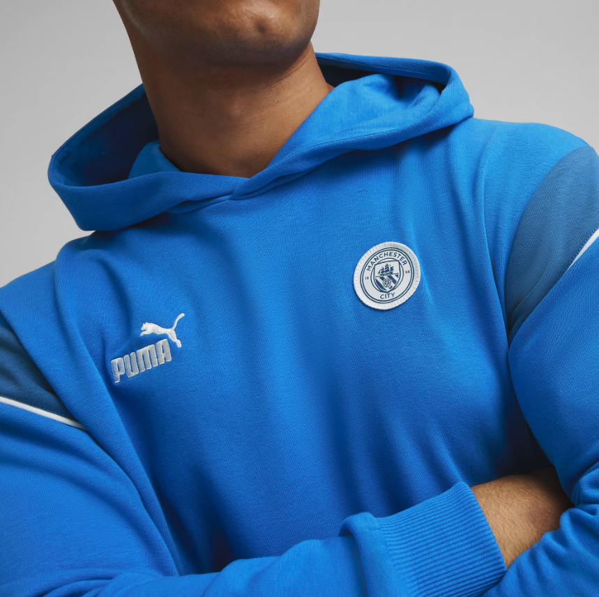 เสื้อฮุ้ดแมนเชสเตอร์ ซิตี้ FtblArchive สีฟ้าของแท้