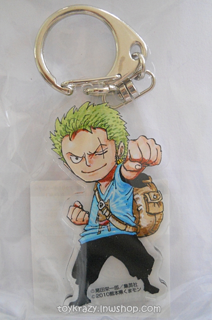 One Piece x Kumamon Acrylic Keychain : Zoro