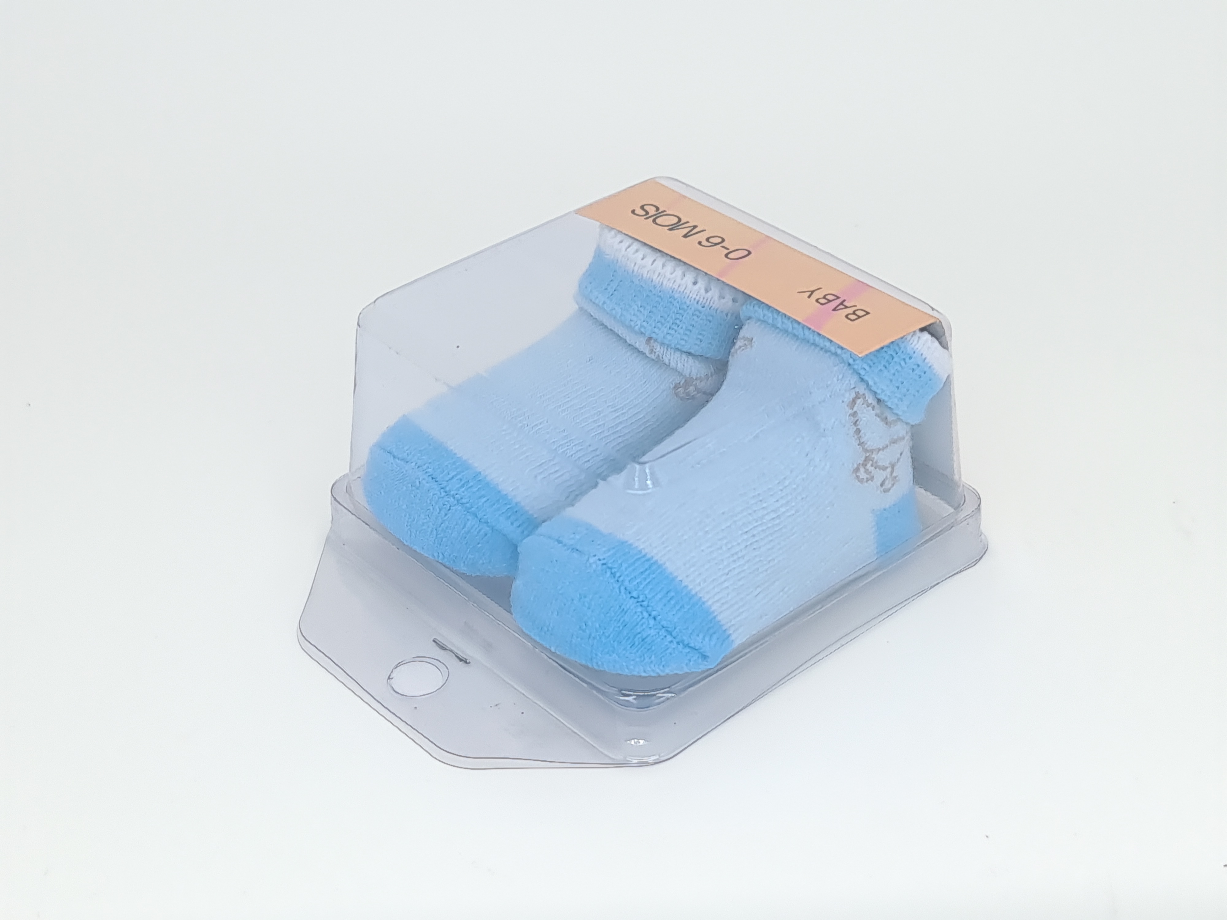 ถุงเท้าเด็กแรกเกิด 0-6 เดือน (กล่องใส) Baby Socks
