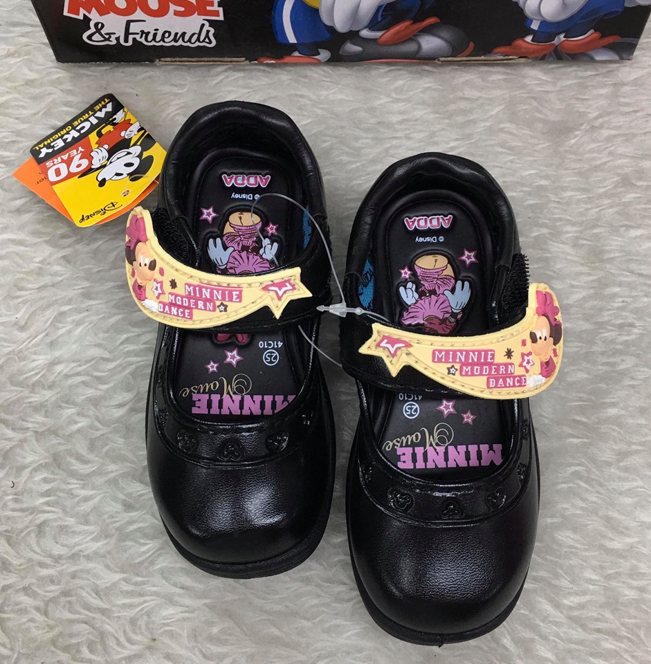 รองเท้านักเรียน ADDA Minnie mouse สีดำ