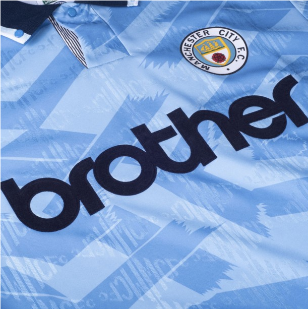 เสื้อเรทโรย้อนยุคแมนเชสเตอร์ ซิตี้ 1992 Retro ของแท้