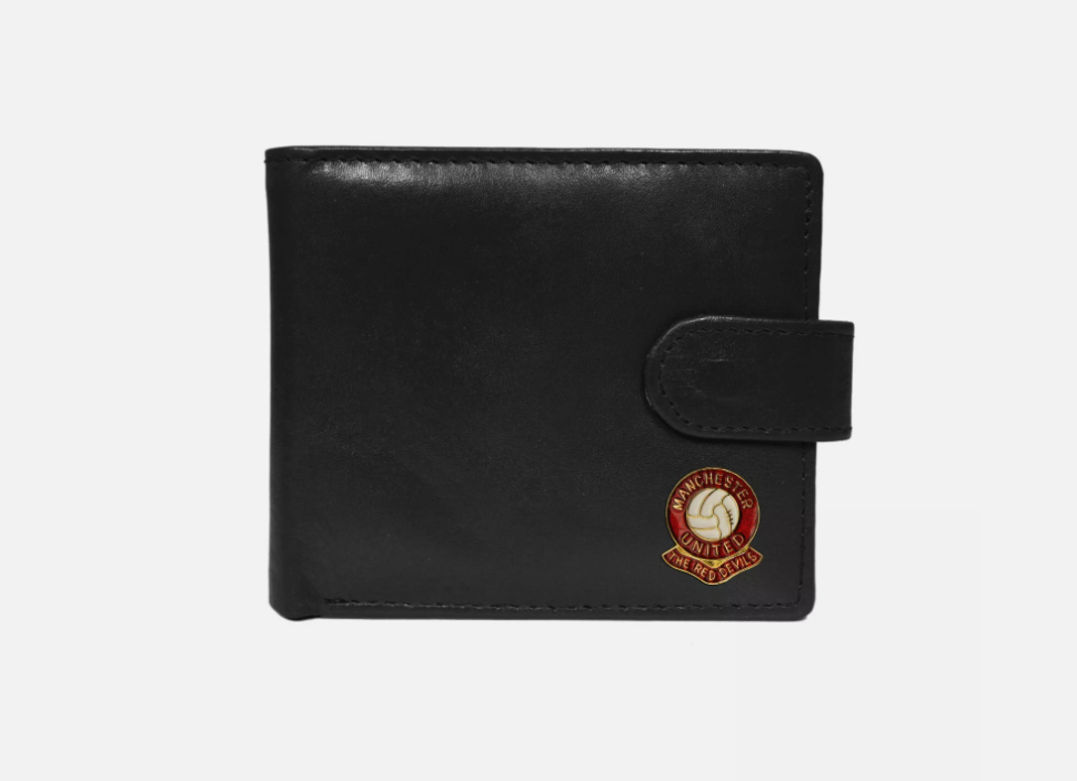 กระเป๋าสตางค์แมนเชสเตอร์ ยูไนเต็ดวินเทจ black leather wallet ของแท้