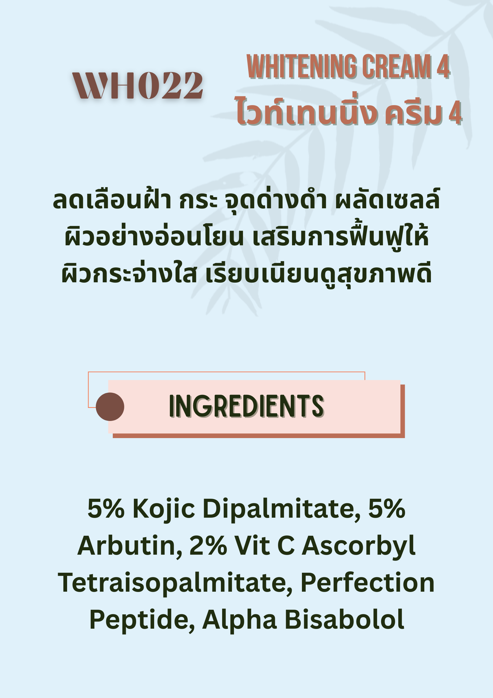 WH022 Whitening Cream 4