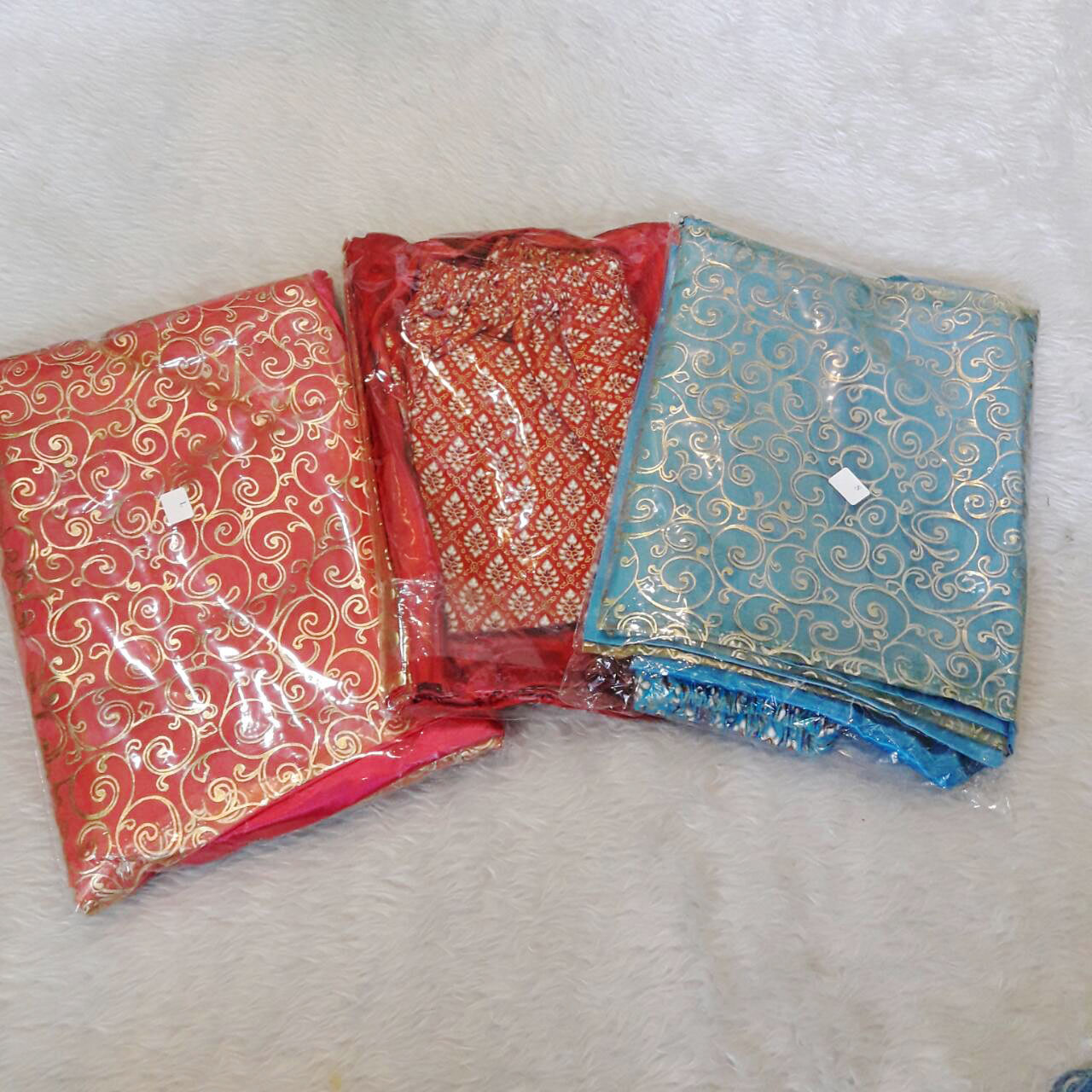 ชุดไทย สไบเด็กหญิง ผ้ามัน กางเกงโจงกระเบน Size 2- Size L