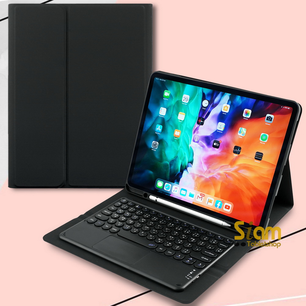 เคสคีย์บอร์ด +ทัชแพด เคส iPad Pro 12.9 2018/2020 Keyboard case [แป้นพิมพ์ไทย]