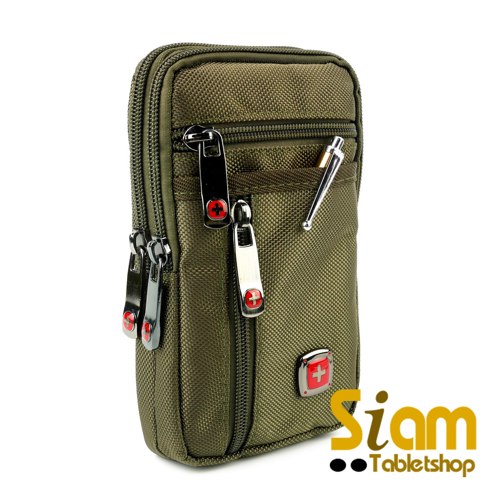 DAKAR กระเป๋าหนังคาดเอว แนวตั้ง ใส่มือถือ (0668)