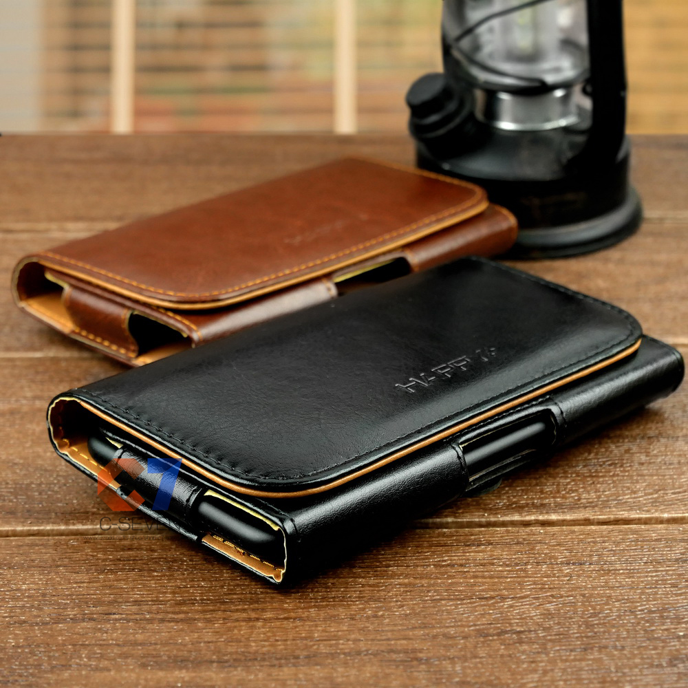 - ซองหนังคาดเอวขนาด แนวนอน สำหรับมือทุกรุ่น