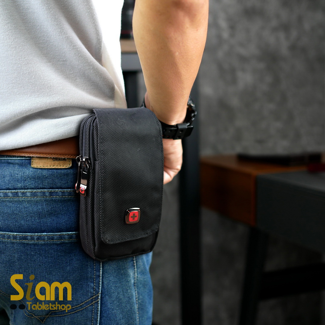 DAKAR กระเป๋าคาดเอวใส่โทรศัพท์ มือถือ 4.7-6.7 นิ้ว ใส่ได้ 2 เครื่อง แนวตั้ง (0626)