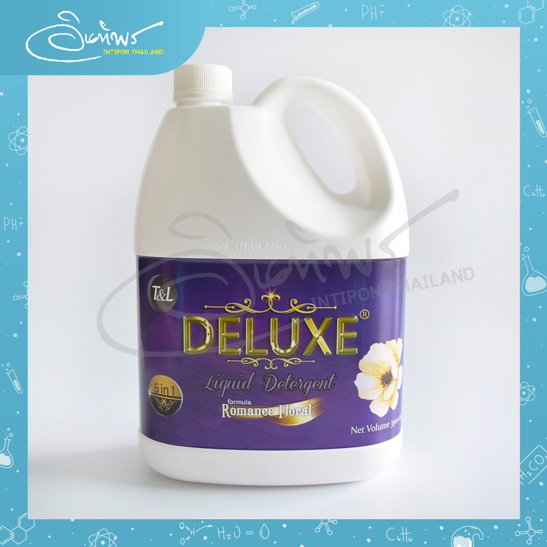 น้ำยาซักผ้าสูตรเข้มข้น กลิ่นโรแมนซ์ฟลอรัล สวัสดีคลีน ขนาดบรรจุ 3500 ml