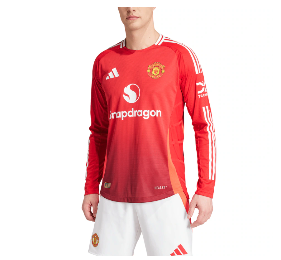 เสื้อแมนเชสเตอร์ ยูไนเต็ด 2024 2025 ทีมเหย้ารุ่นเวอร์ชั่นนักเตะ Home Authentic แขนยาวของแท้