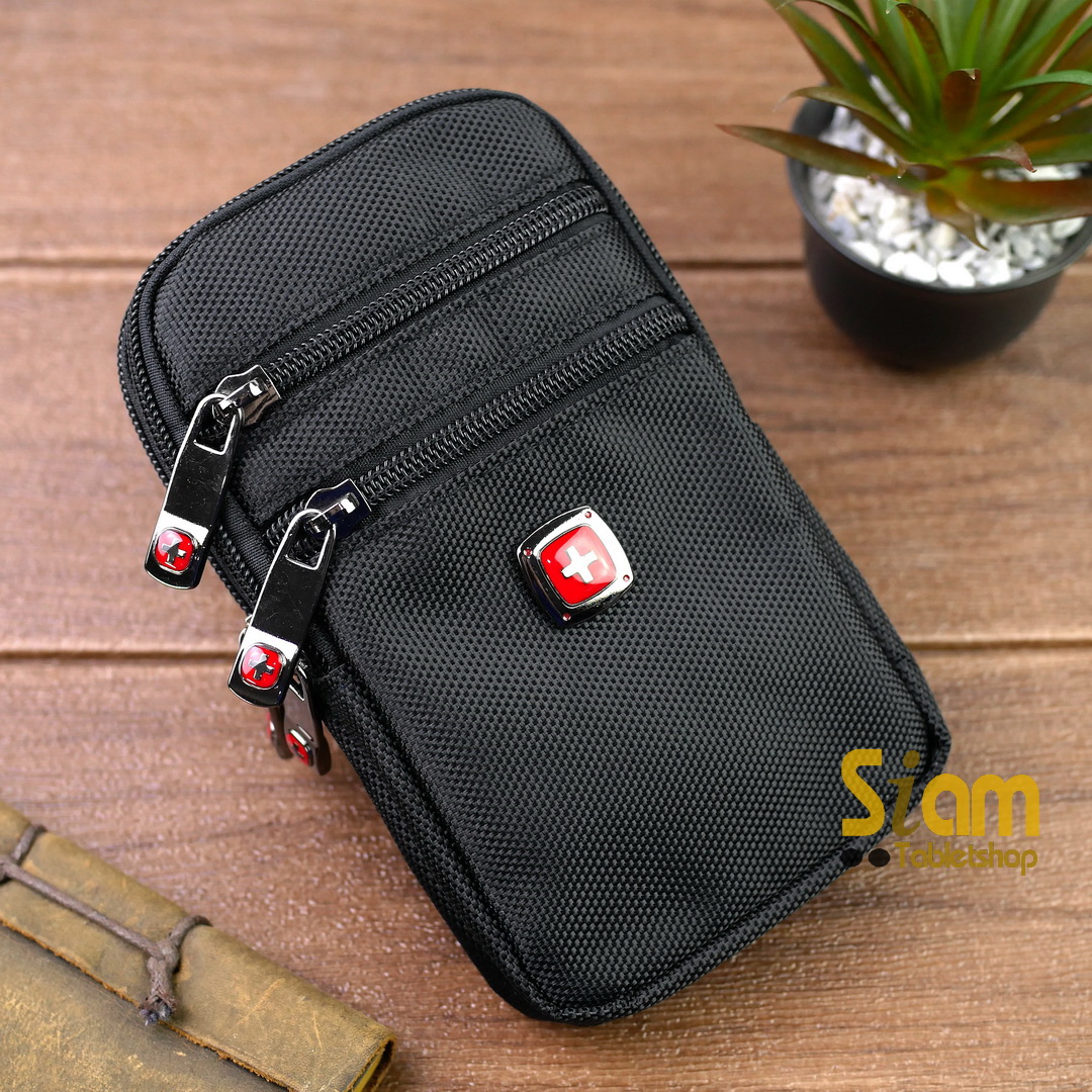 DAKAR กระเป๋าคาดเอวใส่โทรศัพท์ มือถือ 4.7-6.7 นิ้ว ใส่ได้ 2 เครื่อง แนวตั้ง (0667)