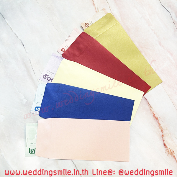 ซองใส่เงิน กั้นประตูเงินประตูทอง (1แพ็ค /1สี /10 ใบ) มี 5 สีให้เลือก แพ็คละ 45.-