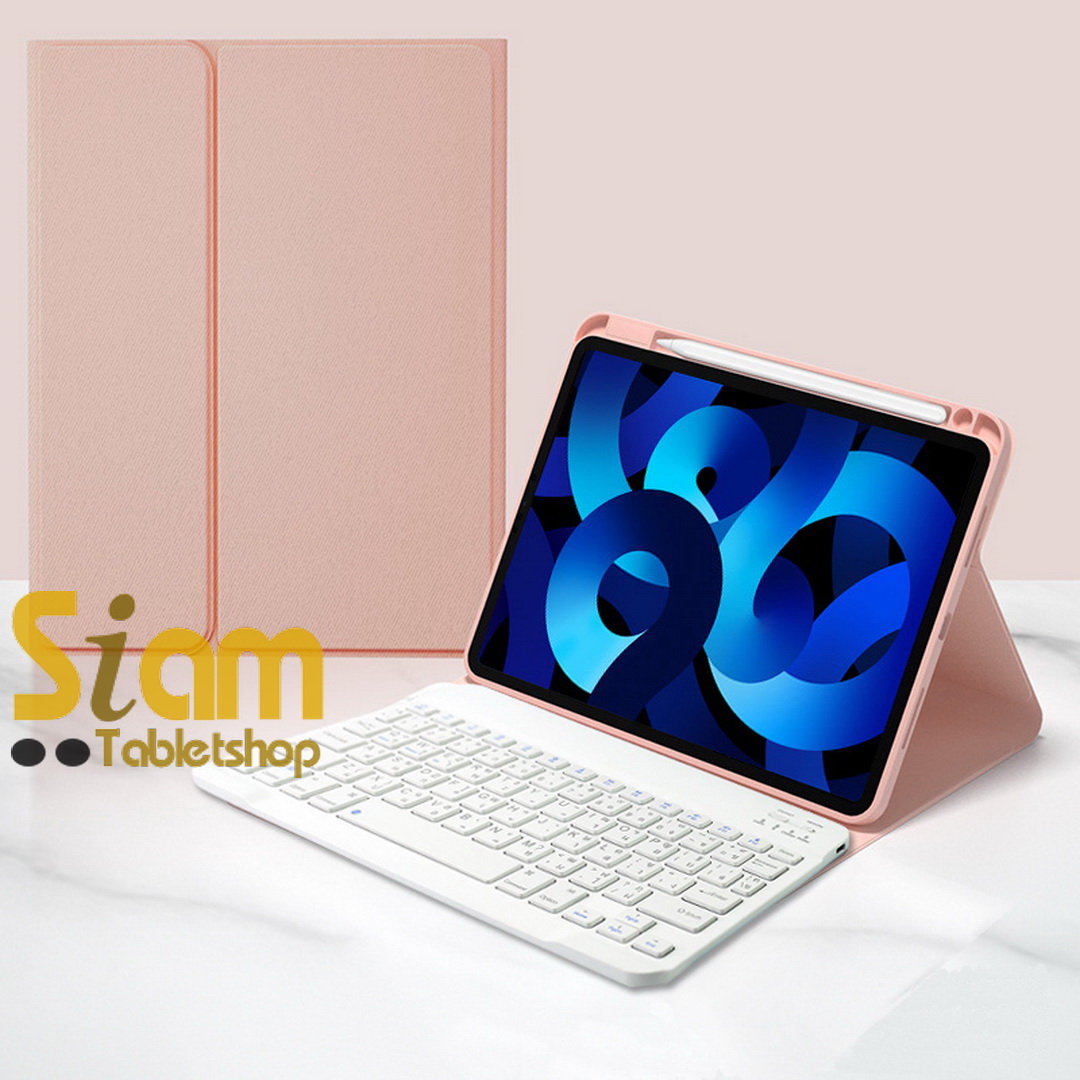 เคสคีย์บอร์ด เคส iPad Gen10 10.9 / A16 Gen 11 มีรางปากกาฝั่งขวา แป้นพิมพ์ไทย