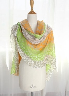 ผ้าพันคอลาย Sweet Tiger สีส้ม