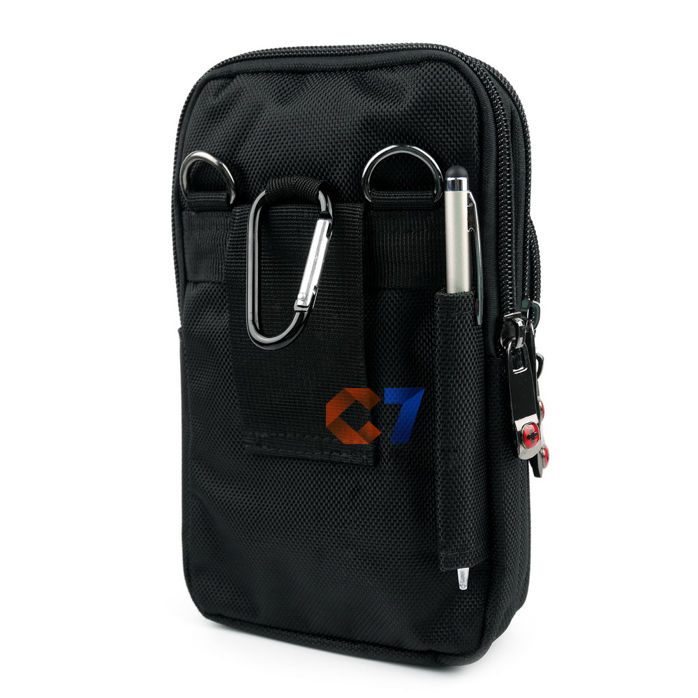 DAKAR กระเป๋าหนังคาดเอว แนวตั้ง ใส่มือถือขนาด 5 - 6.5 นิ้ว (050)