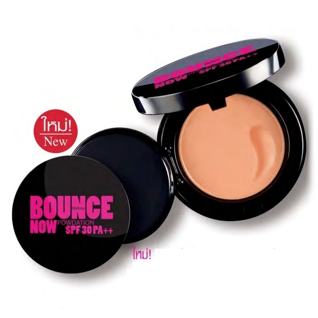 Mistine BOUNCE NOW POWDATION SPF30 PA++ แป้งดินน้ำมันกันน้ำ มิสทีน เบาซ์ นาว เรียบเนียนบางเบา คุมมันตลอดวัน