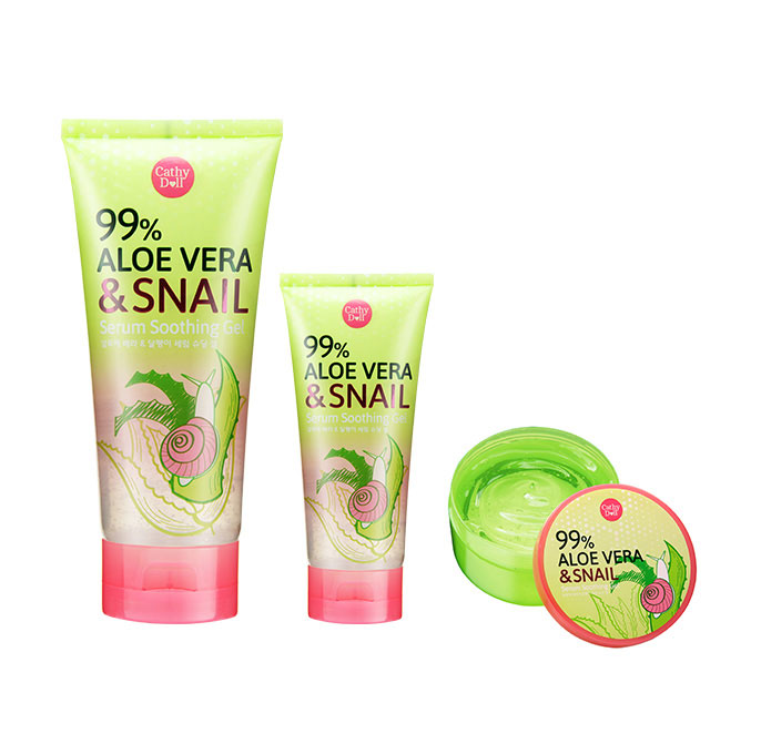 Karmart Cathy Doll Aloe Vera & Snail Serum Soothing Gel อโลสเนล เจลว่านหอย ตบสยบทุกปัญหาผิว ช่วยปลอบประโลมผิวกร้าน ขาดการบำรุงให้กลับมาสดใสมีชีวิตชีวาอีกครั้ง ผสานเซรั่มเมือกหอยทากเข้มข้น ช่วยฟื้นฟูเซลล์ผิวที่เสื่อมสภาพให้อิ่มเต็ม ลดเลือนรอยแดง รอยแผลเป็น