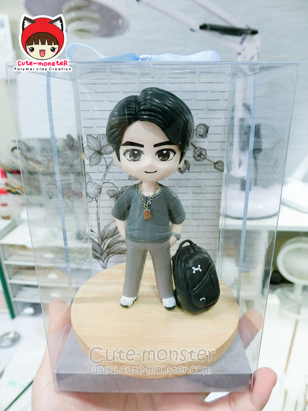 โมเดลดินปั้น ตุ๊กตาดินปั้น งานสั่งทำตามแบบ สูง 4"