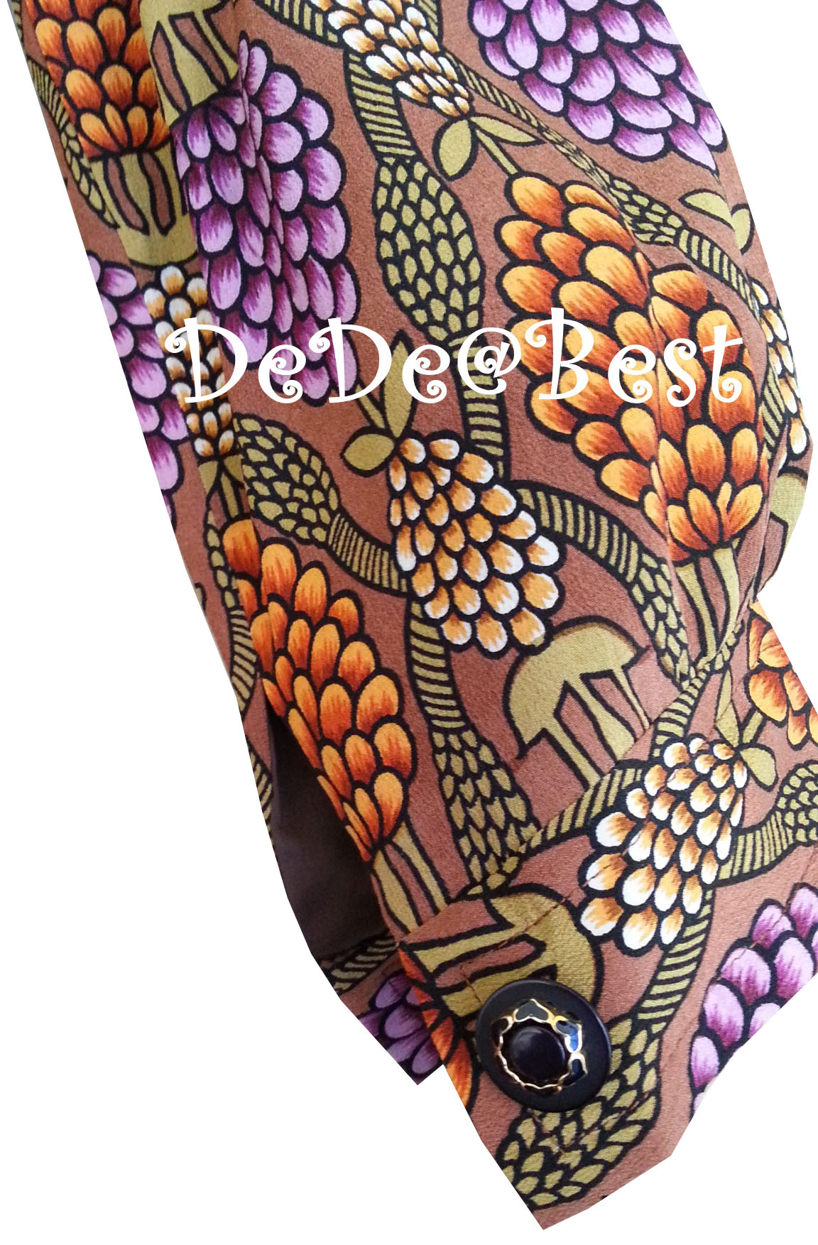 ขายแล้วค่ะD56:Vintage dress เดรสวินเทจปกเชิ้ต ลายสวย ! ส่งฟรีค่าาา.. !!❤