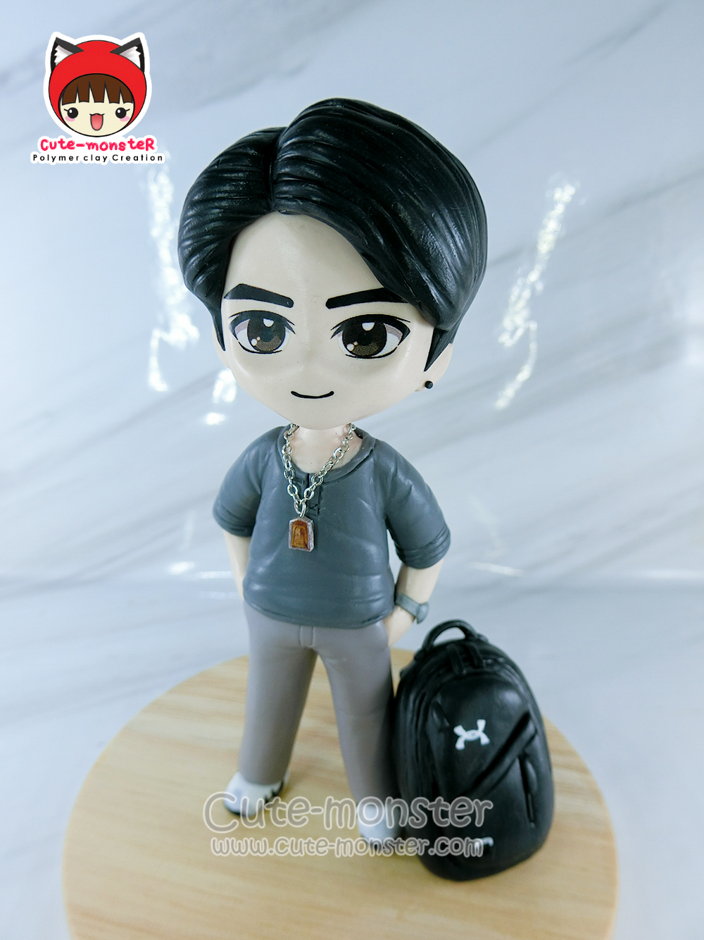 โมเดลดินปั้น ตุ๊กตาดินปั้น งานสั่งทำตามแบบ สูง 4"