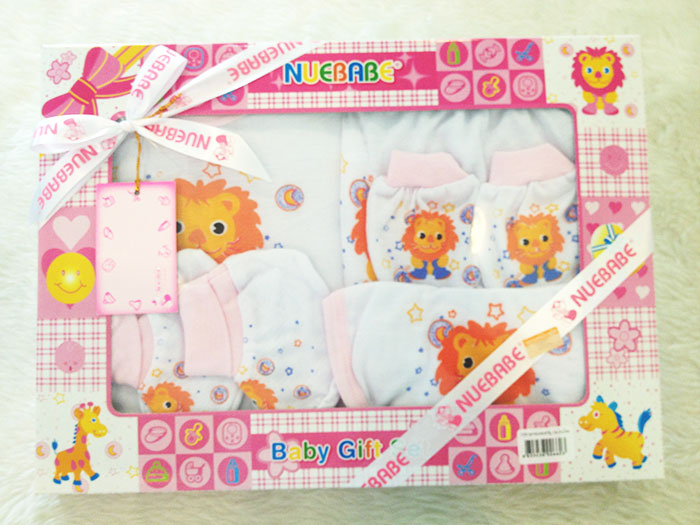 Gift Set ชุดเสื้อผ้าเด็กอ่อน แรกเกิด ลายสิงโต Nuebabe