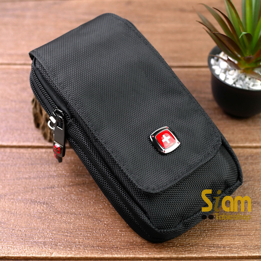 DAKAR กระเป๋าคาดเอวใส่โทรศัพท์ มือถือ 4.7-6.7 นิ้ว ใส่ได้ 2 เครื่อง แนวตั้ง (0626)