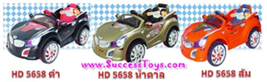 รถแบตเตอรี่เด็กนั่ง รุ่น HD5658ฺ ยี่ห้อ BMW มี 3 สี ส้ม ดำ ทอง