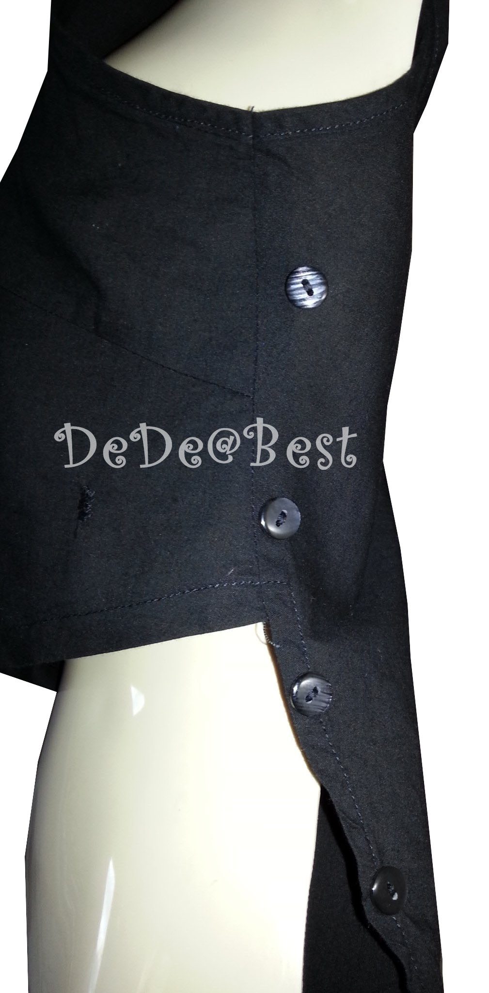 แถมให้คุณธิดานันท์ค่ะ T96:2nd hand top เสื้อสายเดี่ยวสีดำติดลูกไม้ที่หน้าอก❤