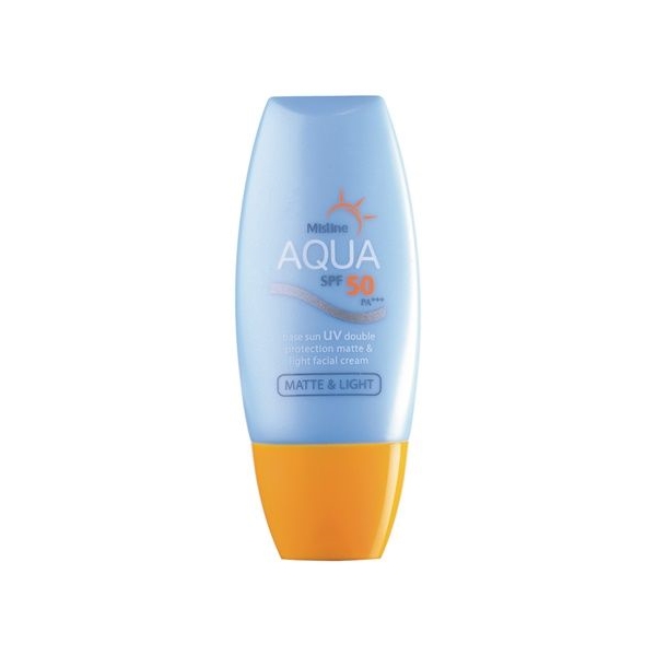 *พร้อมส่ง* Mistine AQUA Base Sun UV Double Protection Matte & Light facial cream อะควา เบส ซัน ยูวี ดับเบิ้ล โพรเทคชั่น แมทท์ แอนด์ ไลท์ เอสพีเอฟ50 พีเอ+++