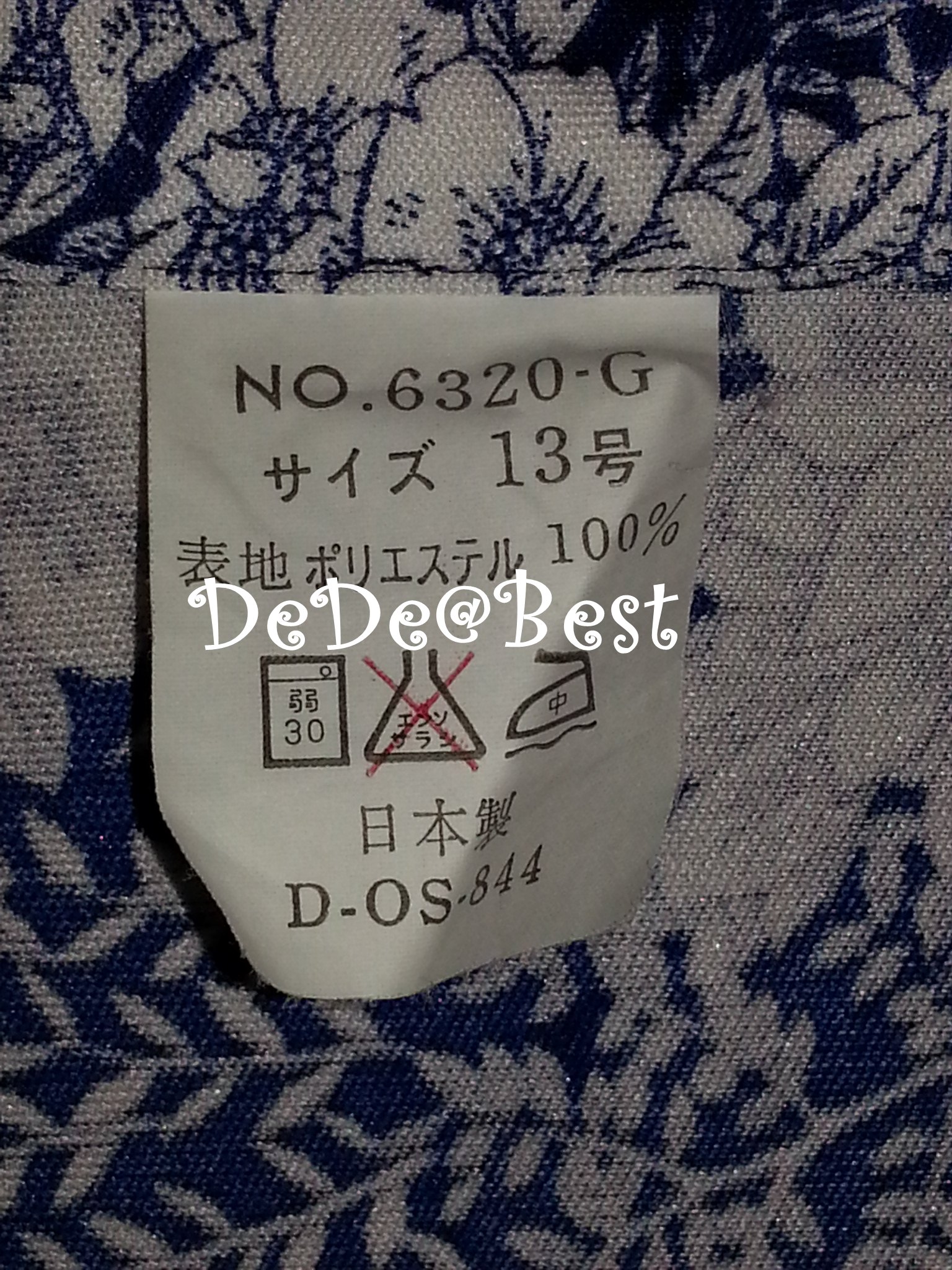 ขายแล้วค่ะ D7:Vintage dress เดรสวินเทจ ลายดอกไม้สวยมากค่ะ❤