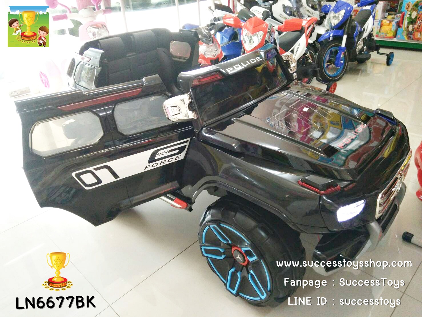 LN6677 รถจิ๊ฟแบตเตอรี่เด็กนั่งไฟฟ้า ยี่ห้อ BMW ซีรีย์5 มี 3 สี แดง ขาว เหลือง