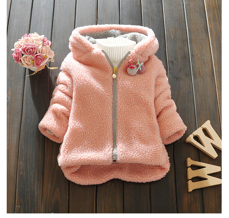 เสื้อกันหนาวขนปุกปุย หมวกมีหูกระต่ายน่ารัก สไตล์เกาหลี