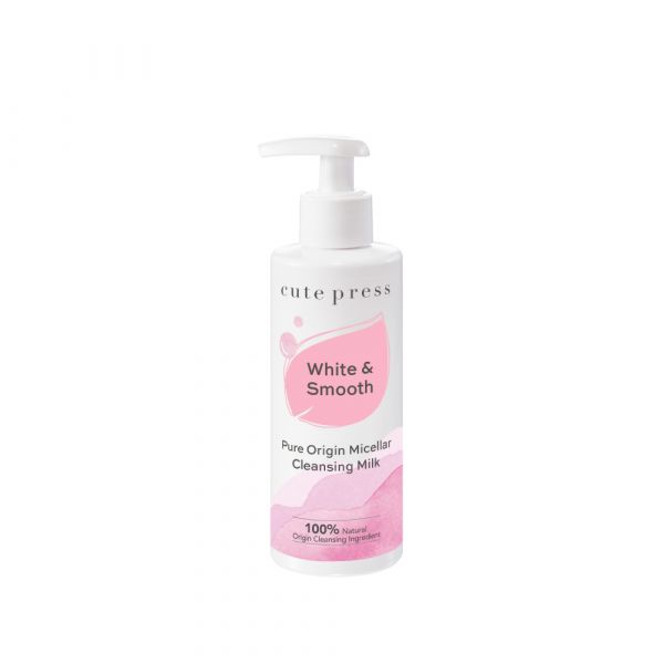 Cutepress Pure Origin Micellar Cleansing Milk เพียว ออริจิน ไมเซลลาร์ เคล็นซิ่ง มิลค์ 185ml
