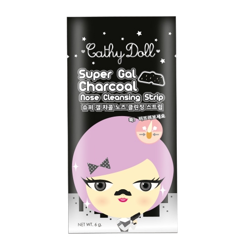 *พร้อมส่ง* Cathy Doll Super Gal Charcoal Nose Cleansing Strip มาส์กลอกสิวเสี้ยนชนิดแผ่นที่จะช่วยกำจัดสิวเสี้ยน สิวหัวดำบริเวณจมูก ขจัดสิ่งสกปรกที่อุดตันตามร่องรูขุมขนที่จมูกได้อย่างมีประสิทธิภาพ อ่อนโยนต่อผิวด้วยแร่ธาตุจากถ่านหิน (Charcoal Extract)