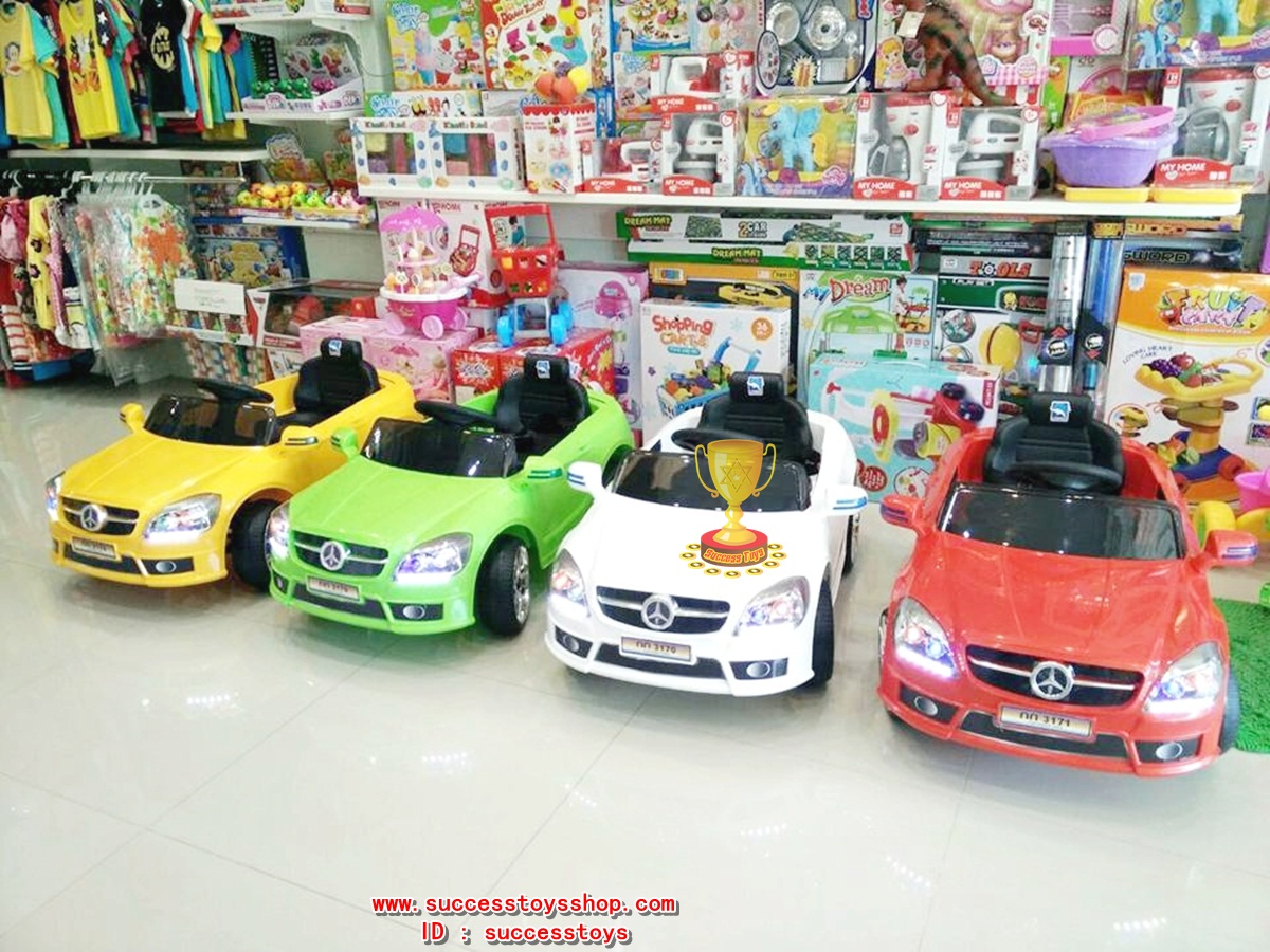 BJ3170Y รถแบตเตอรี่เด็กนั่งไฟฟ้า ยี่ห้อเบนซ์ มี4สี แดง เหลือง เขียว ขาว