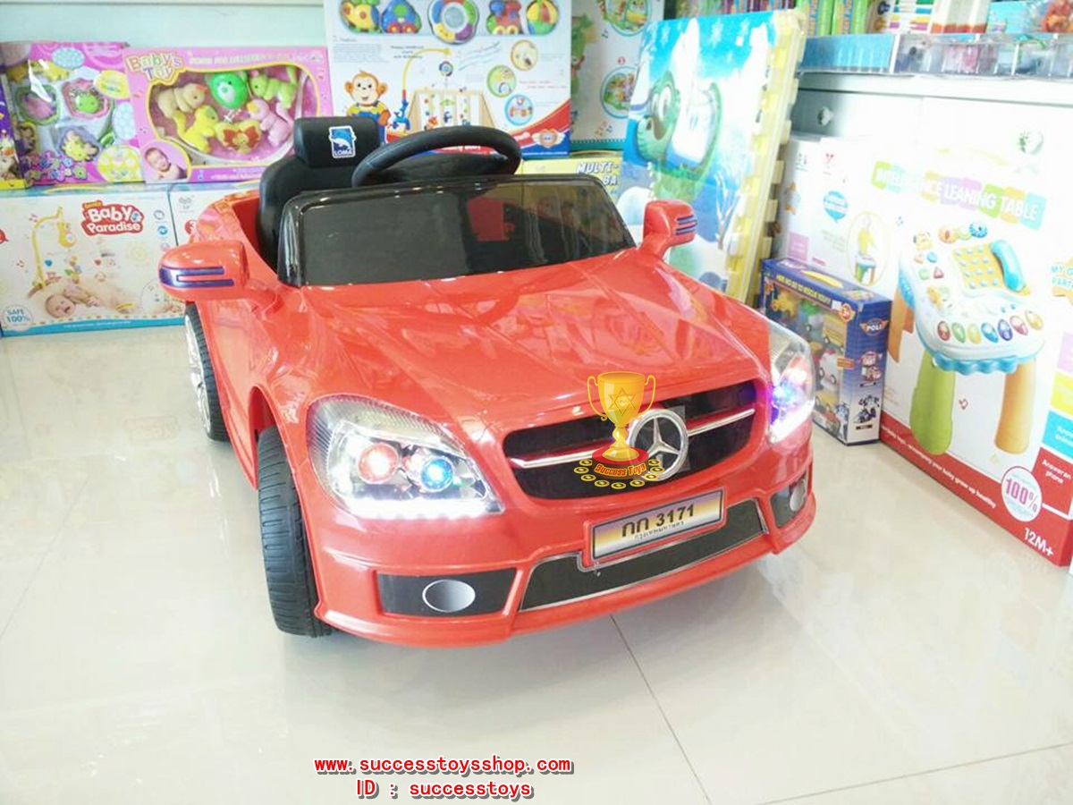 BJ3170Y รถแบตเตอรี่เด็กนั่งไฟฟ้า ยี่ห้อเบนซ์ มี4สี แดง เหลือง เขียว ขาว