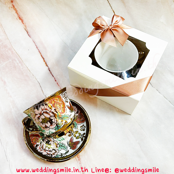 ของชำร่วยงานแต่งงาน, ของที่ระลึกแจกงานแต่ง, แก้วกาแฟสวยๆ , แ้กวกาแฟลายดอกไม้, แจกแก้วกาแฟงานแต่ง, แก้วกาแฟจานรองแก้ว, ของรับไหว้, ของรับไหว้ผู้ใหญ่, ของรับไหว้งานแต่งงาน, ชุดรับไหว้งานแต่ง, ชุดแก้วรับไหว้, แก้วกาแฟลายทอง 