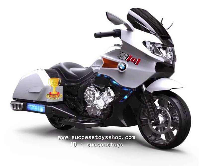 รถมอเตอร์ไซด์เด็กนั่งไฟฟ้า ยี่ห้ือ BMW รุ่น LNM1661 ( 2 มอเตอร์) มี 3 สี น้ำเงิน ขาว แดง