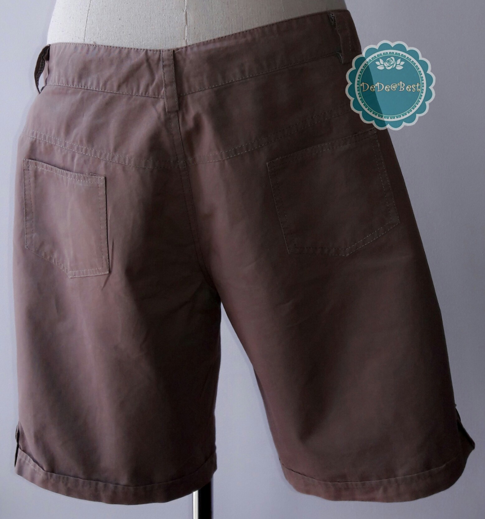 P5:2nd hand pants กางเกงขาสั้นสีน้ำตาลอ่อน