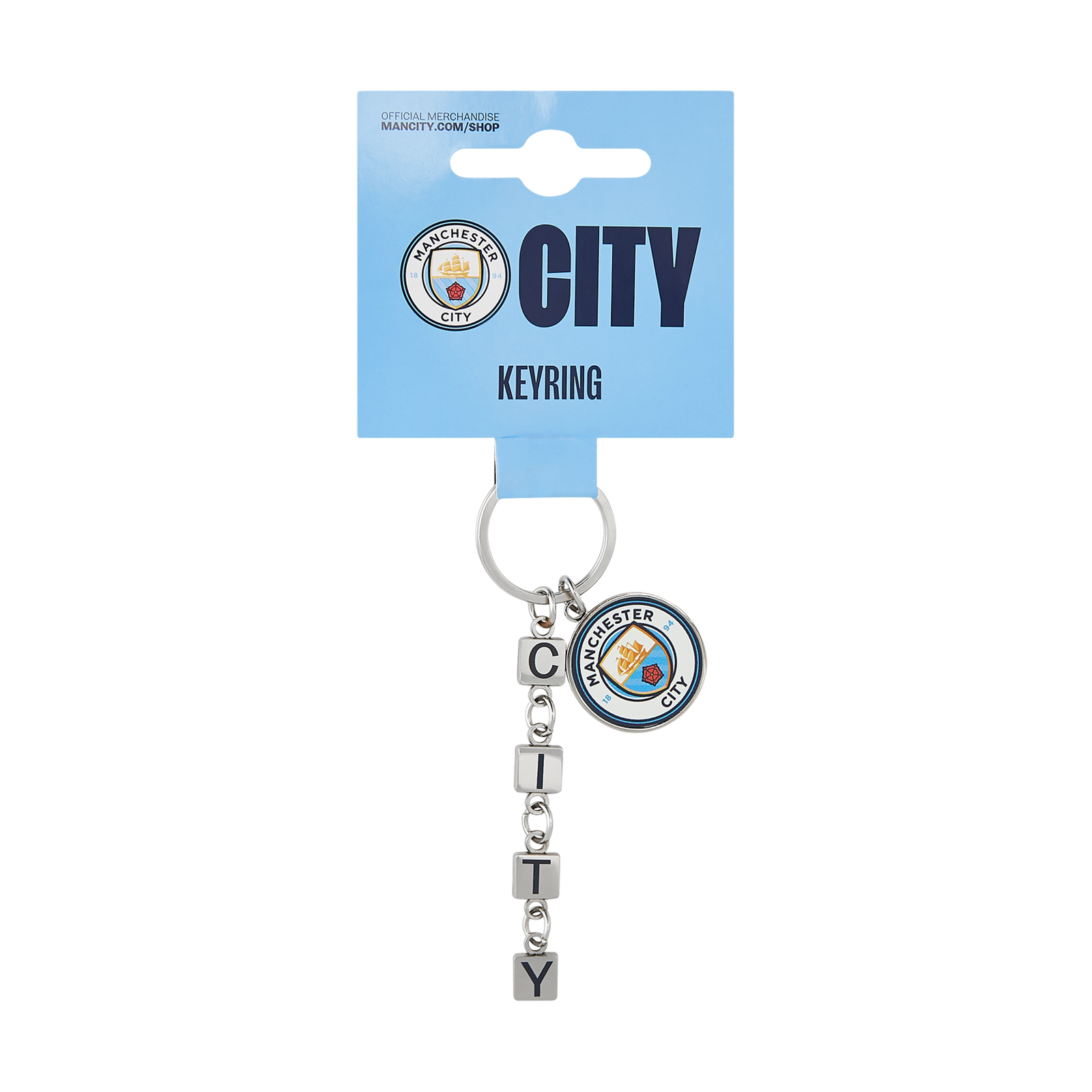 พวงกุญแจแมนเชสเตอร์ ซิตี้ Crest Charm ของแท้