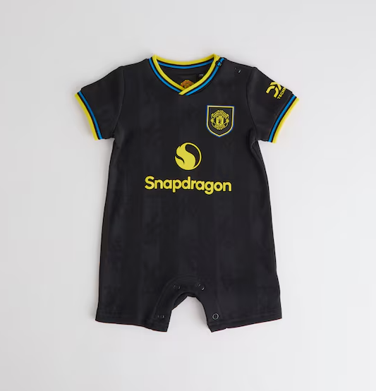 เสื้อเด็กแมนเชสเตอร์ ยูไนเต็ดสำหรับเด็กทารก 2025/26 Baby Third Romper ของแท้