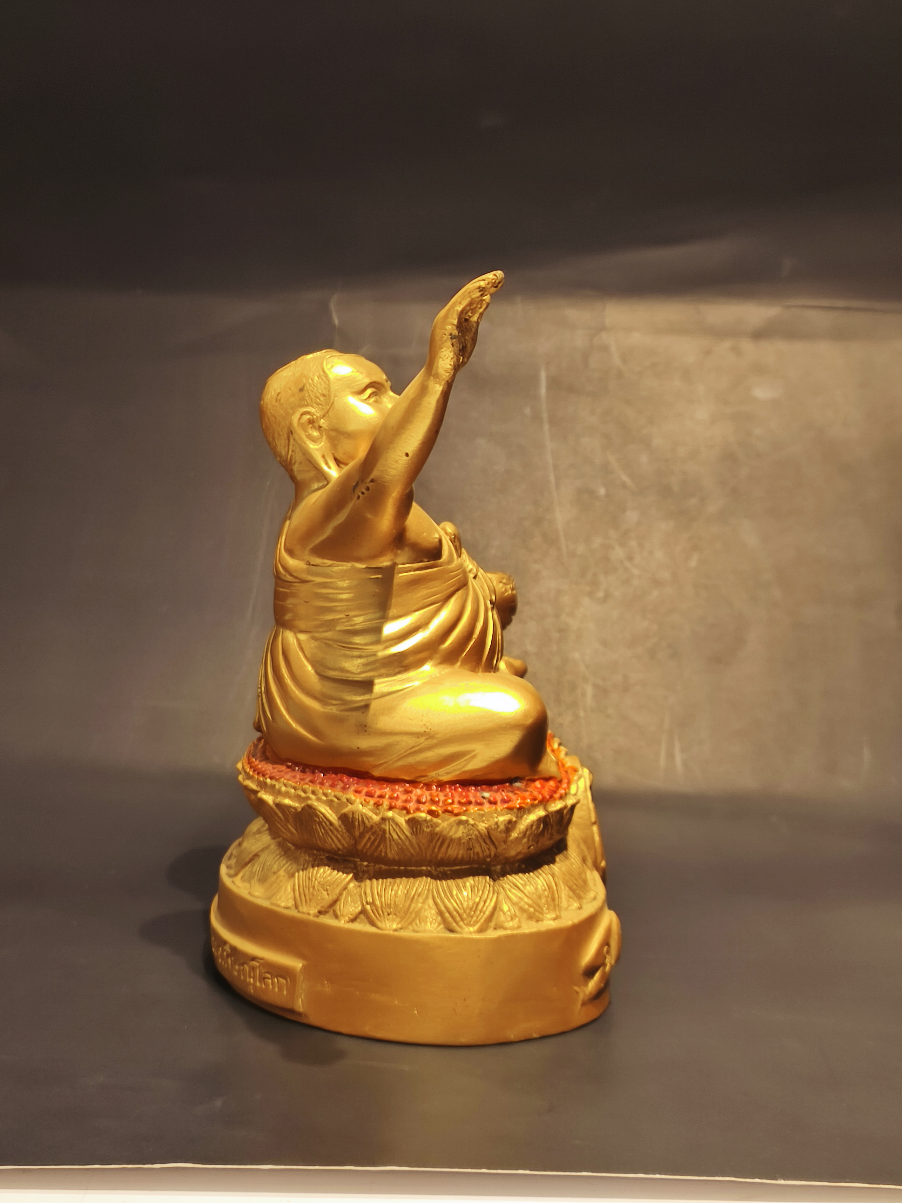 มหาสังกัจจายน์กวักทรัพย์ หน้าตัก 5 นิ้ว (เนื้อทองเหลือง)