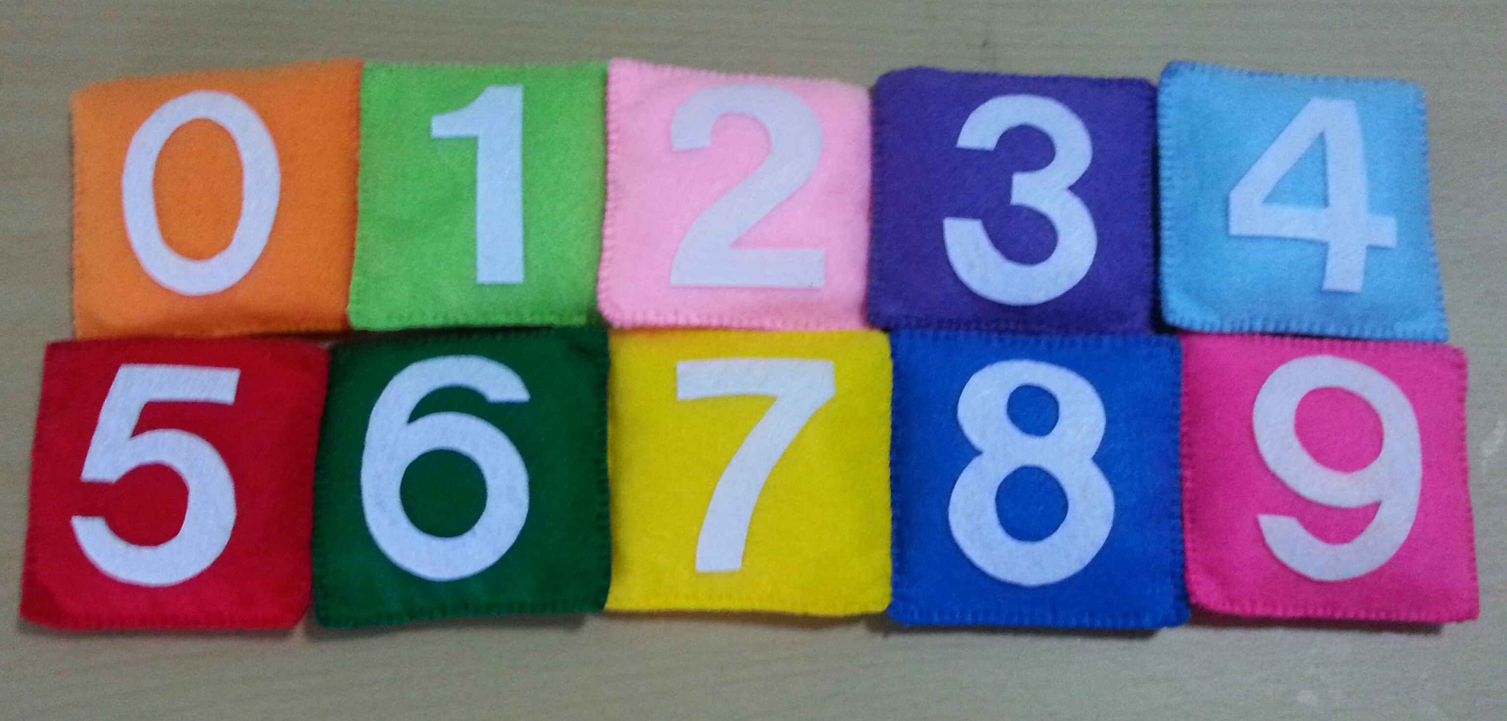 ถุงถั่วฝึกกล้ามเนื้อมือ 0-9 อารบิค